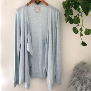 Loft baby blue cardigan